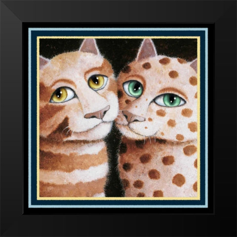 First Date (Detail) Black Modern Wood Framed Art Print by Seeley, Laura