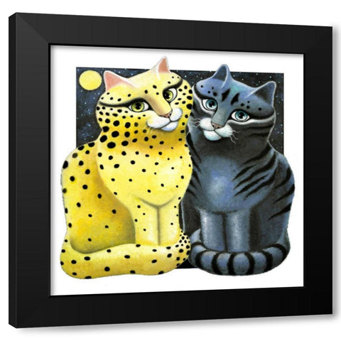 From Dawn to Dusk Black Modern Wood Framed Art Print by Seeley, Laura