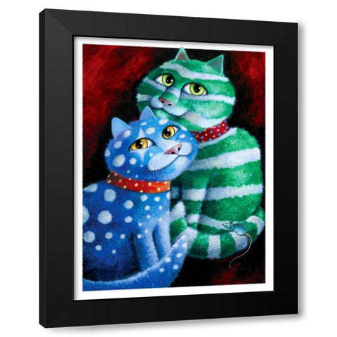 Gift Wrapped Black Modern Wood Framed Art Print with Double Matting by Seeley, Laura