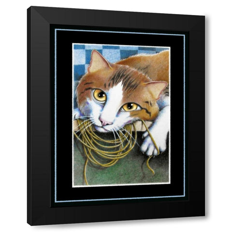 Hanging on Your Every Word Black Modern Wood Framed Art Print by Seeley, Laura