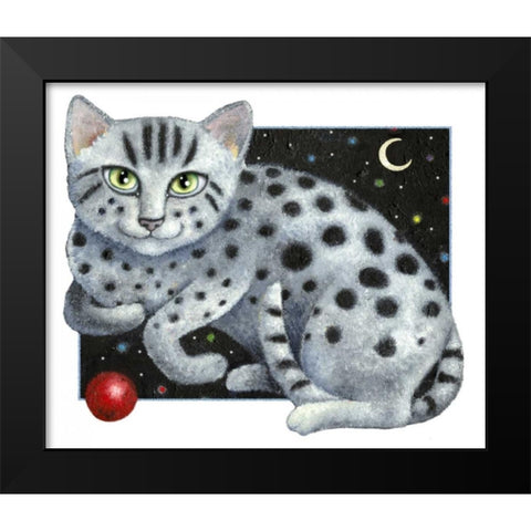 Heavenly Bodies Black Modern Wood Framed Art Print by Seeley, Laura