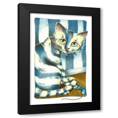 Hidden Pleasures Black Modern Wood Framed Art Print by Seeley, Laura