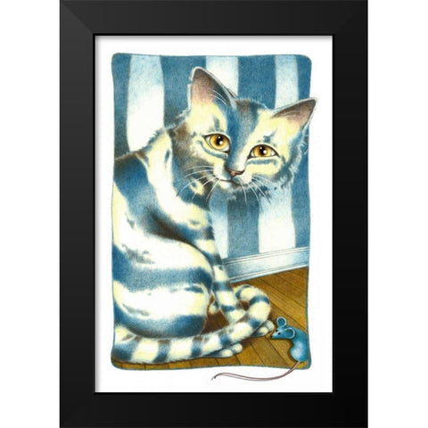 Hidden Pleasures Black Modern Wood Framed Art Print by Seeley, Laura