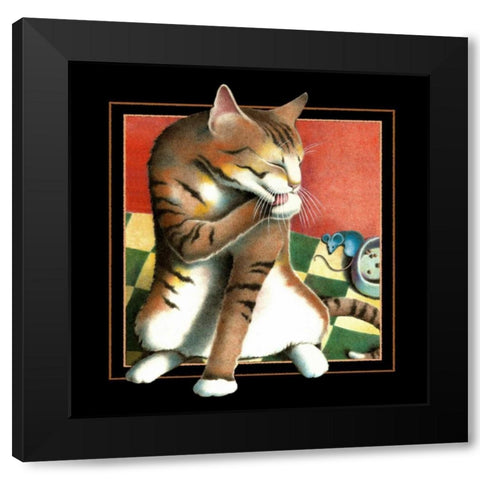 Kahlua and Cream (Black) Black Modern Wood Framed Art Print by Seeley, Laura