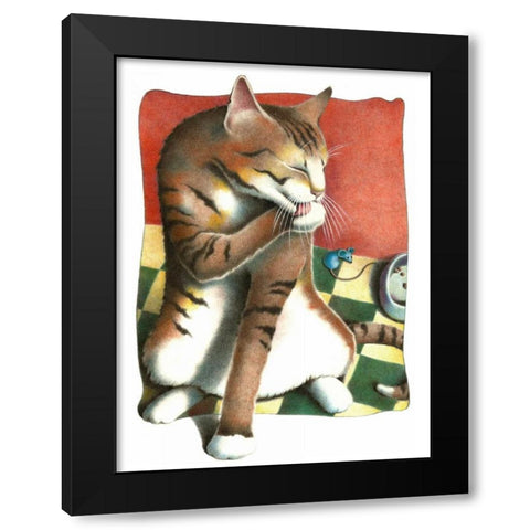Kahlua and Cream Black Modern Wood Framed Art Print with Double Matting by Seeley, Laura