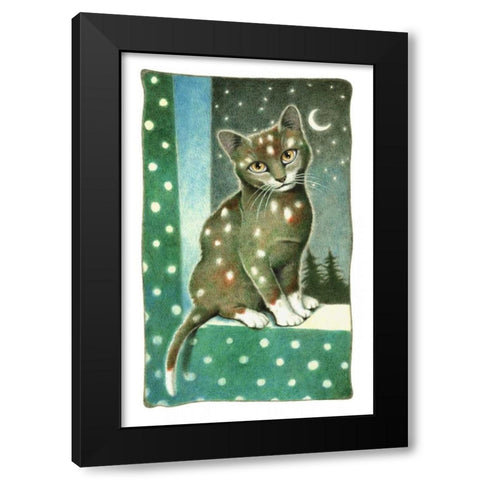 Milky Way Black Modern Wood Framed Art Print with Double Matting by Seeley, Laura