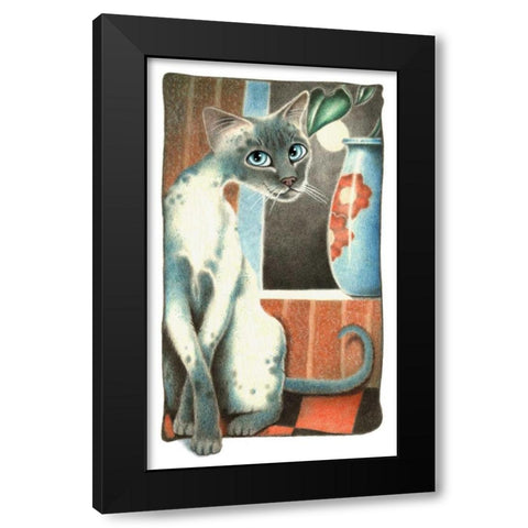 Moonlight sonata-Rectangular Black Modern Wood Framed Art Print with Double Matting by Seeley, Laura