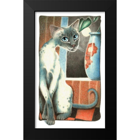 Moonlight sonata-Rectangular Black Modern Wood Framed Art Print by Seeley, Laura