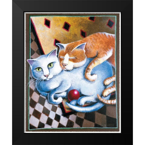 My Best Friend Black Modern Wood Framed Art Print by Seeley, Laura