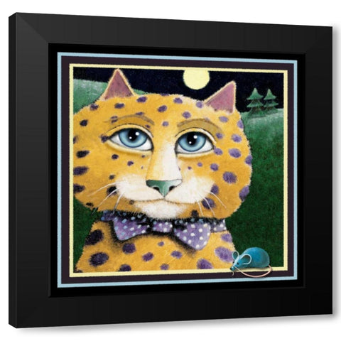 On Safari -The Cook Black Modern Wood Framed Art Print with Double Matting by Seeley, Laura