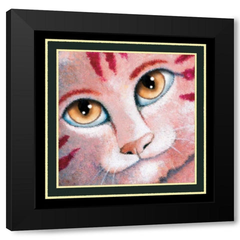 Party Time (Detail Red) Black Modern Wood Framed Art Print with Double Matting by Seeley, Laura