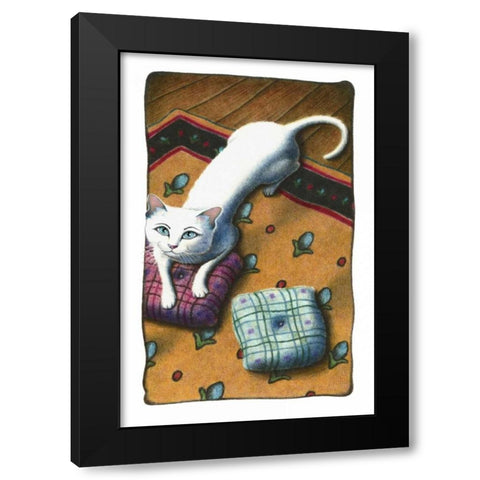 Pillow Talk Black Modern Wood Framed Art Print by Seeley, Laura