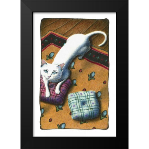 Pillow Talk Black Modern Wood Framed Art Print by Seeley, Laura