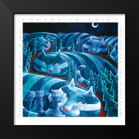 Solo Tryst Black Modern Wood Framed Art Print by Seeley, Laura