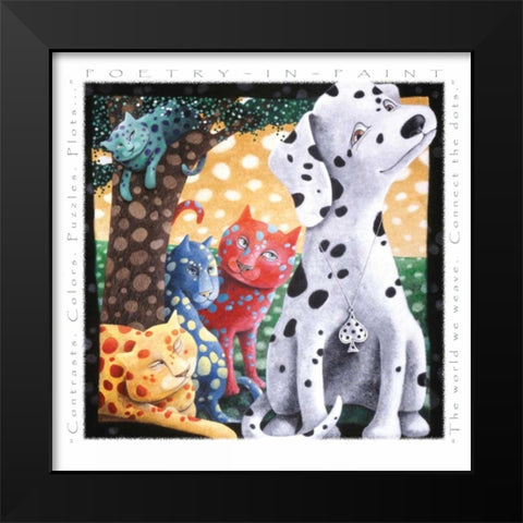 The World We Weave-Poetry in P Black Modern Wood Framed Art Print by Seeley, Laura