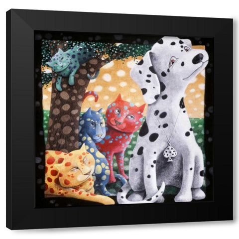 The World We Weave Black Modern Wood Framed Art Print by Seeley, Laura