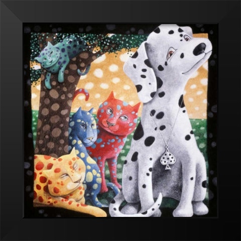 The World We Weave Black Modern Wood Framed Art Print by Seeley, Laura