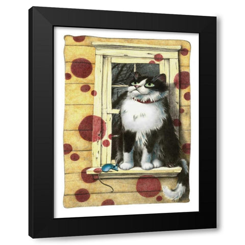 Possibilities (with Mouse) Black Modern Wood Framed Art Print by Seeley, Laura