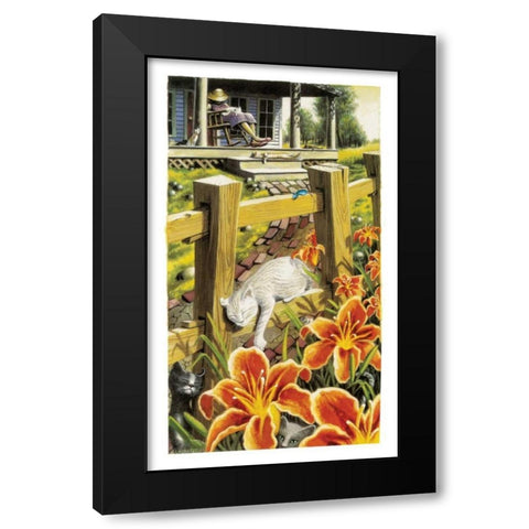 Pride and Joy Black Modern Wood Framed Art Print by Seeley, Laura