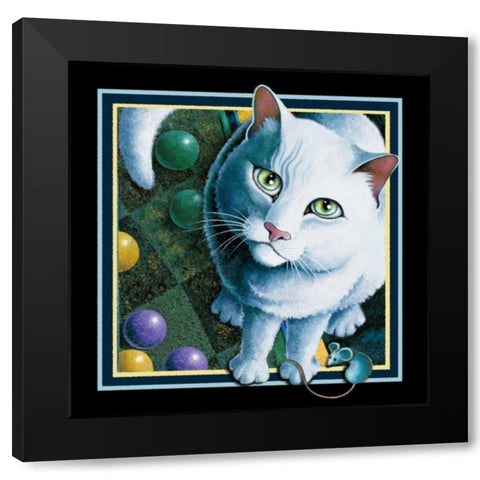 Royal Highness (Black) Black Modern Wood Framed Art Print by Seeley, Laura