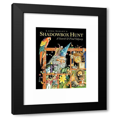 Shadowbox Hunt Black Modern Wood Framed Art Print by Seeley, Laura