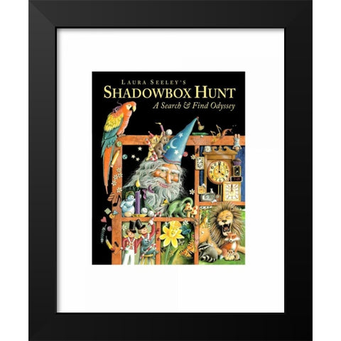 Shadowbox Hunt Black Modern Wood Framed Art Print by Seeley, Laura