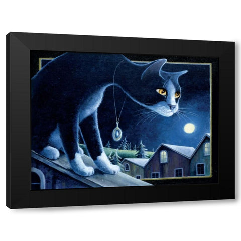 The Guardian Black Modern Wood Framed Art Print with Double Matting by Seeley, Laura