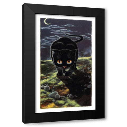 The Hunter (Copper) Black Modern Wood Framed Art Print with Double Matting by Seeley, Laura