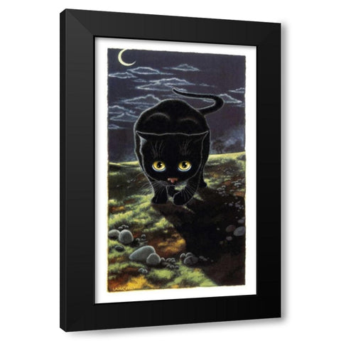 The Hunter (Yellow) Black Modern Wood Framed Art Print with Double Matting by Seeley, Laura