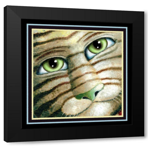 The Professor (Detail) Black Modern Wood Framed Art Print with Double Matting by Seeley, Laura