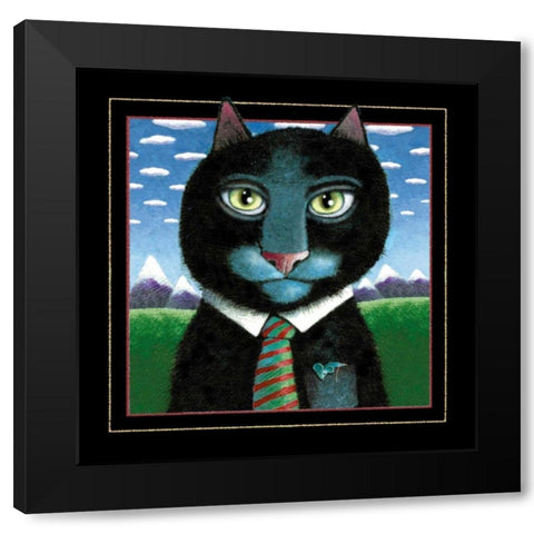 The Prosecutor Black Modern Wood Framed Art Print with Double Matting by Seeley, Laura