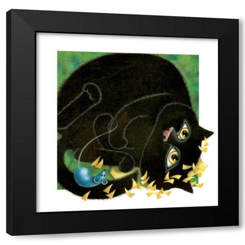 Under Your Spell (Detail Yello Black Modern Wood Framed Art Print with Double Matting by Seeley, Laura