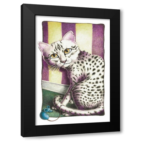 Versailles Black Modern Wood Framed Art Print with Double Matting by Seeley, Laura