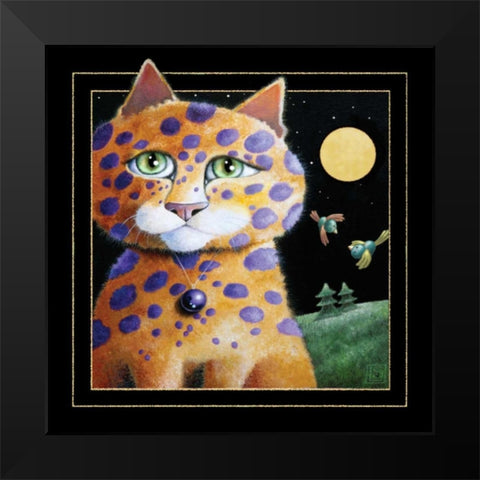 Wishes Do Come True (Black) Black Modern Wood Framed Art Print by Seeley, Laura