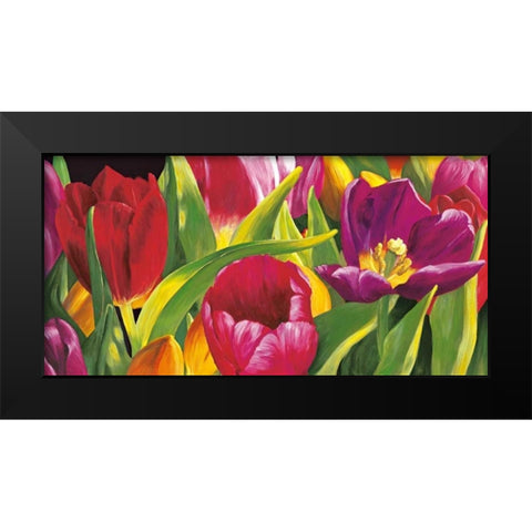 The spring Black Modern Wood Framed Art Print by Martin, Laura