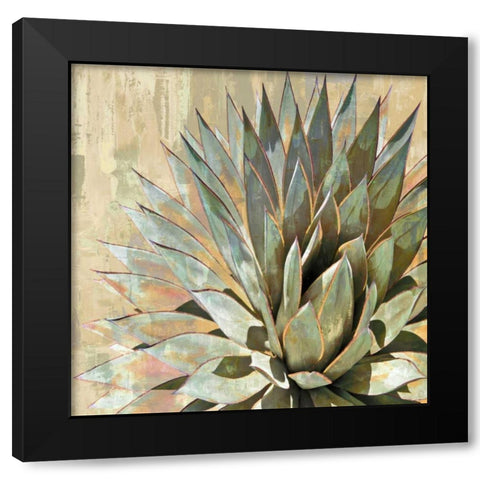 Succulent I Black Modern Wood Framed Art Print by Benson, Lindsay