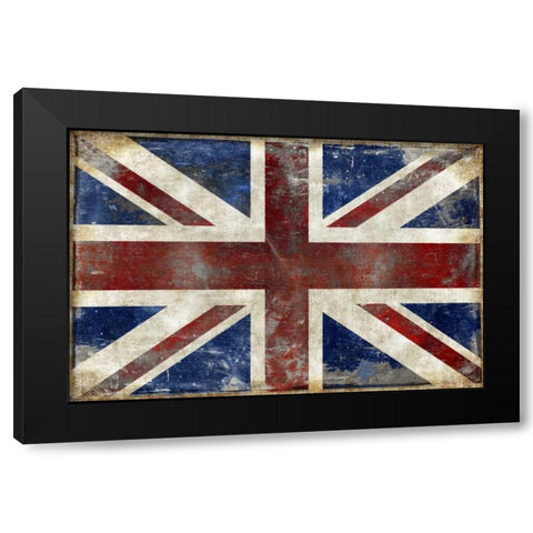 England Black Modern Wood Framed Art Print by Wilson, Luke