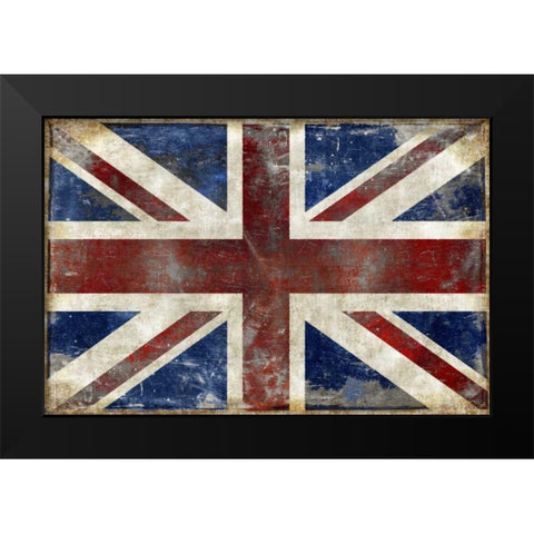 England Black Modern Wood Framed Art Print by Wilson, Luke