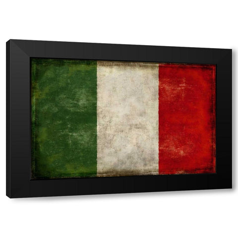Italia Black Modern Wood Framed Art Print with Double Matting by Wilson, Luke
