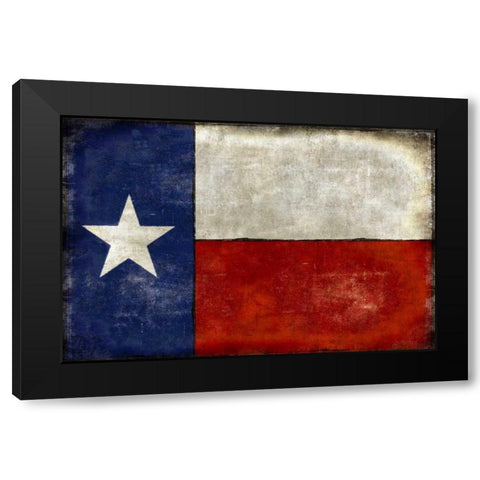 Lone Star Black Modern Wood Framed Art Print by Wilson, Luke