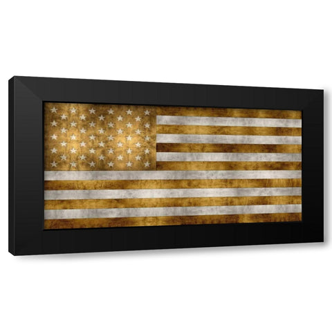 Glory In Gold Black Modern Wood Framed Art Print by Wilson, Luke