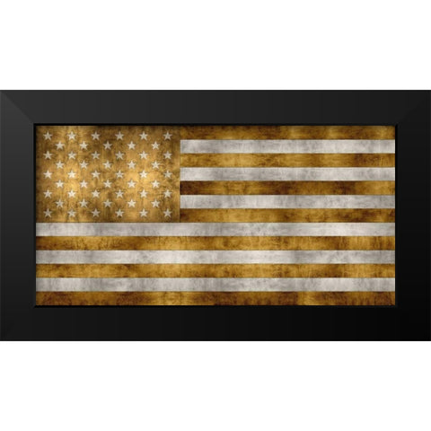 Glory In Gold Black Modern Wood Framed Art Print by Wilson, Luke