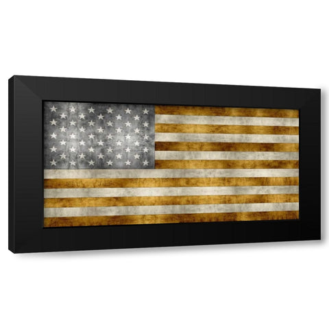 Golden Pledge Black Modern Wood Framed Art Print with Double Matting by Wilson, Luke