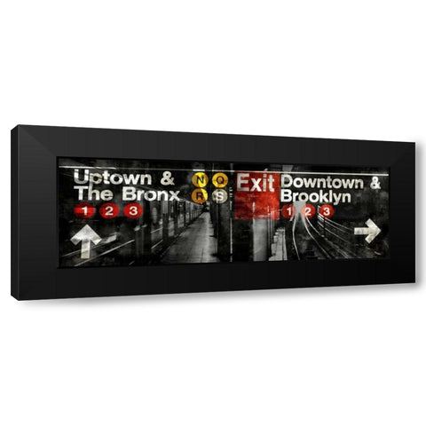 NYC Subway Station III Black Modern Wood Framed Art Print by Wilson, Luke