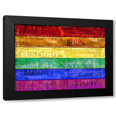 Pride Black Modern Wood Framed Art Print with Double Matting by Wilson, Luke