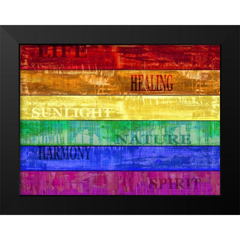 Pride Black Modern Wood Framed Art Print by Wilson, Luke
