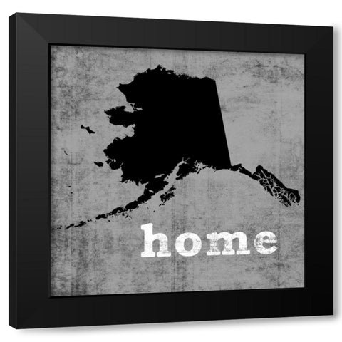 AlaskaÂ  Black Modern Wood Framed Art Print with Double Matting by Wilson, Luke