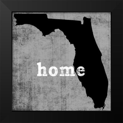 FloridaÂ  Black Modern Wood Framed Art Print by Wilson, Luke