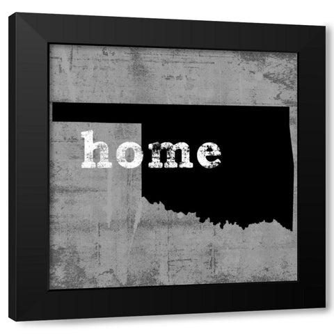 OklahomaÂ  Black Modern Wood Framed Art Print with Double Matting by Wilson, Luke