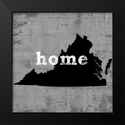 VirginiaÂ  Black Modern Wood Framed Art Print by Wilson, Luke